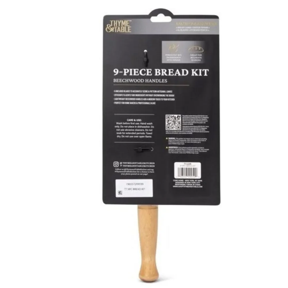 Baker Baking Tool Bread Kit Lame Sourdough‎ Scraper Gift Dough Whisk Artisan NEW